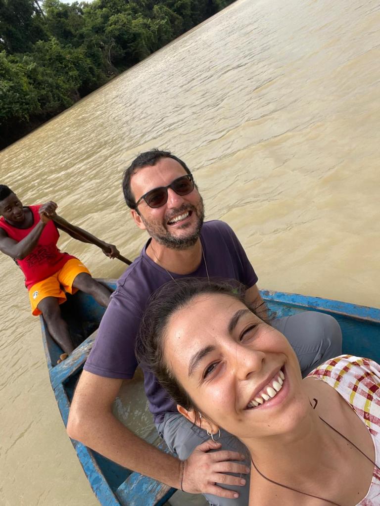 Gita sulla Comoé con Sara